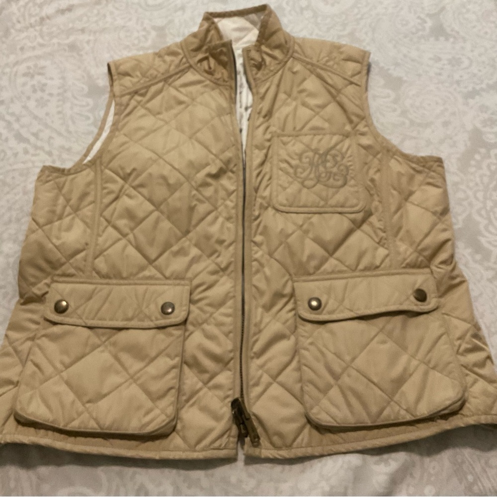 Lauren Ralph Lauren Quilted Tan Vest